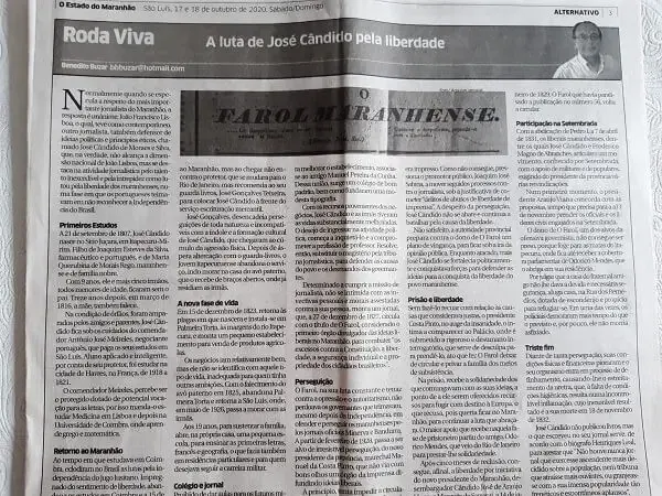 Capa do livro A luta de José Câncido pela Liberdade
