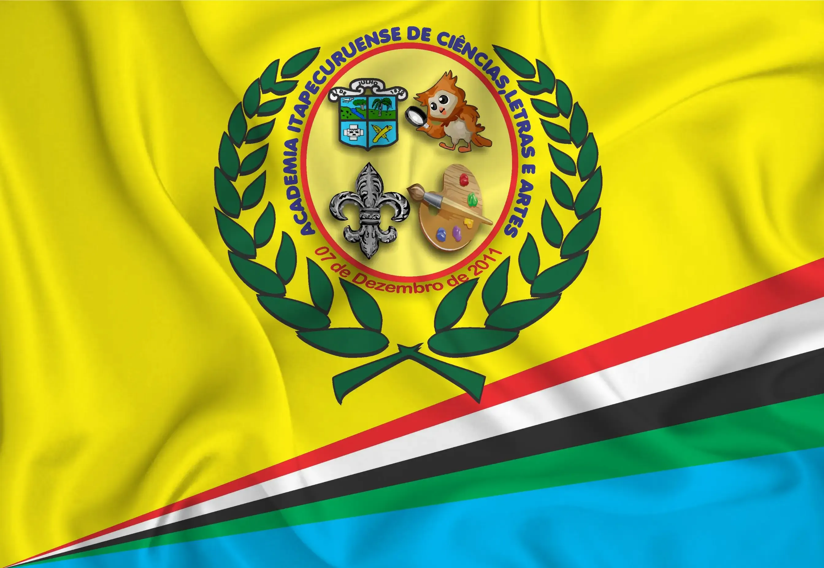 Bandeira da Academia Itapecuruense de Ciências, Letras e Artes
