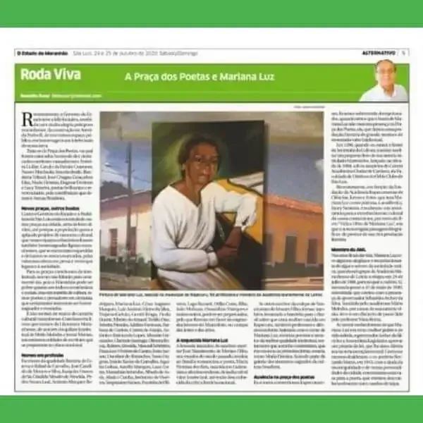 Capa do livro A praça dos Poetas e Maria Luz